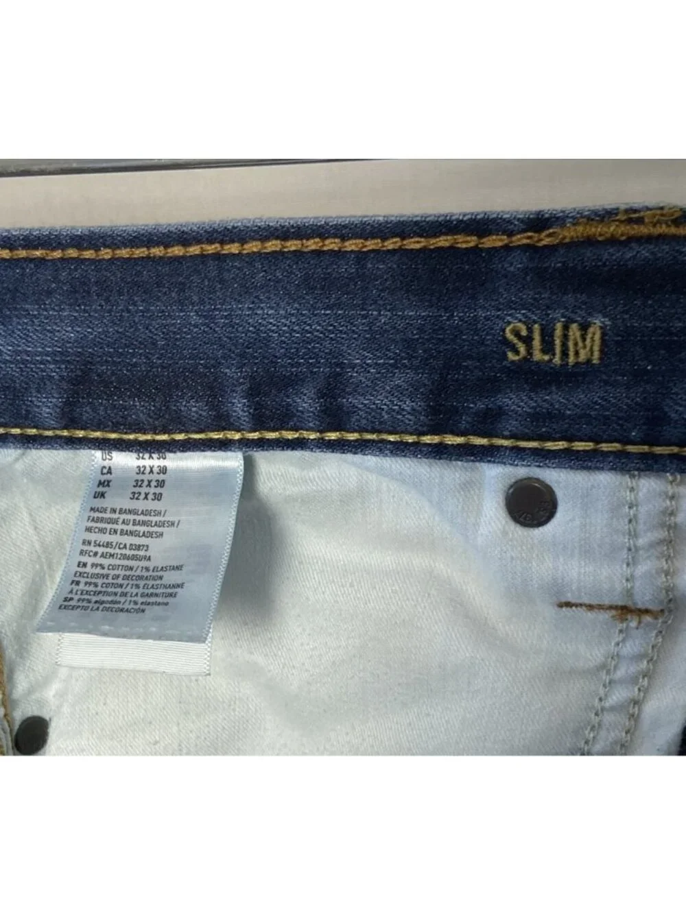 American Eagle Slim Jeans Mens sz 32 x 29 Blue Core Flex Stretch